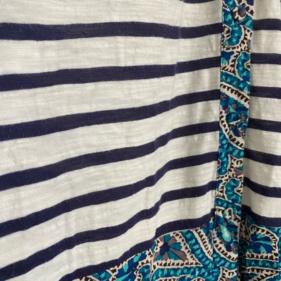 Anthropologie Postage Stampe • Striped Paisley Collared Lightweight Blouse - Picture 9 of 15